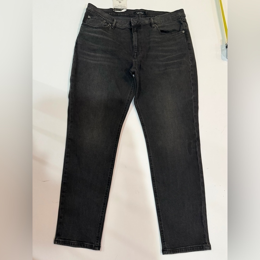 Ralph Lauren Black Label Women’s Relaxed Taper Stretch Jeans 32w Sz 14